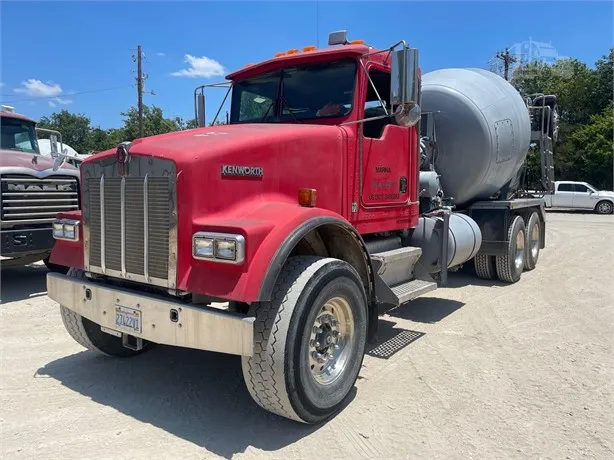 Red Kenworth Mixer Truck